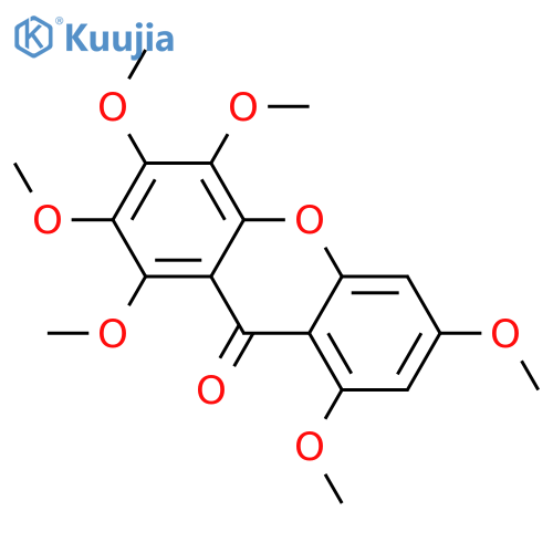 9H-Xanthen-9-one, 1,2,3,4,6,8-hexamethoxy- structure