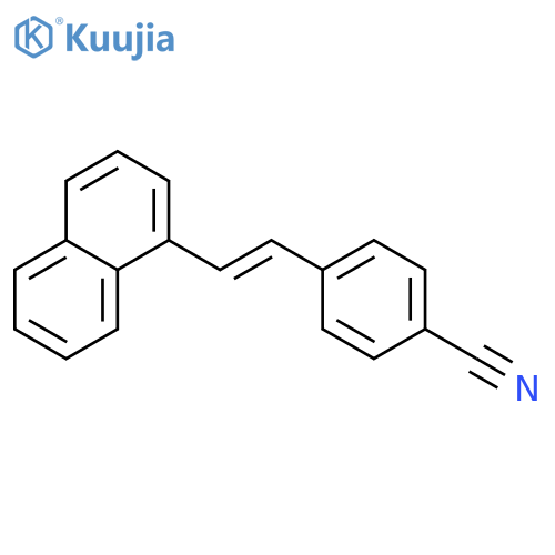 benzonitrile, 4-[2-(1-naphthalenyl)ethenyl]- structure