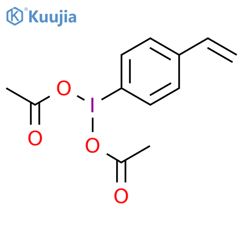 Poly4-(diacetoxyiodo)styrene structure