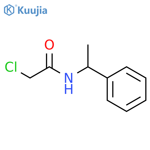 2-chloro-N-(1S)-1-phenylethylacetamide structure