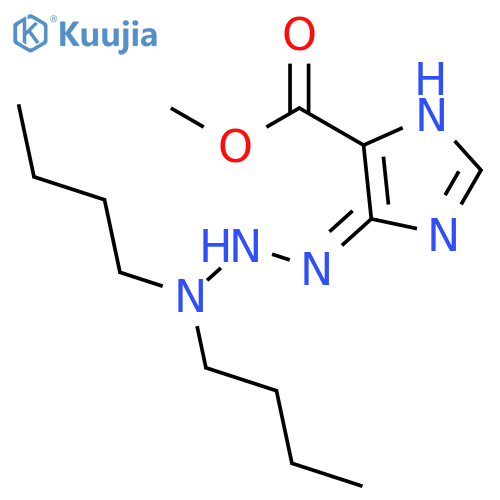 4-imidazolecarboxylic acid, 5-(dibutyl-1-triazeno)-, methyl ester structure