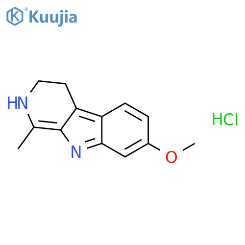 3H-Pyrido[3,4-b]indole,4,9-dihydro-7-methoxy-1-methyl-, hydrochloride (1:1) structure