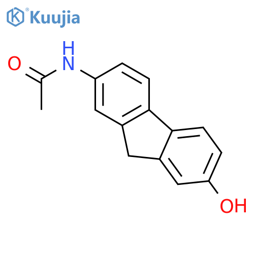 7-Hydroxy-2-acetylaminofluorene structure