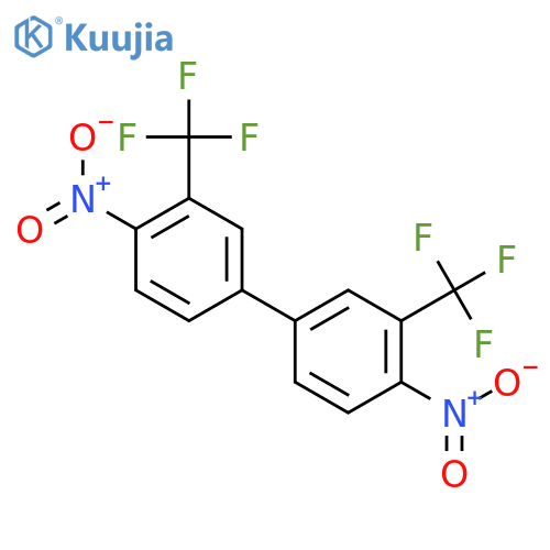 4,4'-Dinitro-3,3'-bis(trifluoromethyl)biphenyl structure