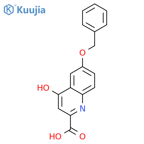 6-(Benzyloxy)-4-hydroxyquinoline-2-carboxylic acid structure