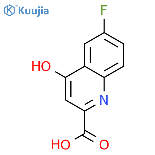 6-Fluoro-4-hydroxyquinoline-2-carboxylic acid structure