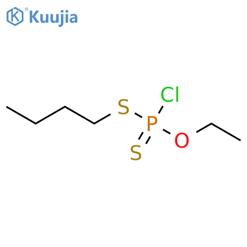 Phosphorochloridodithioic acid, S-butyl O-ethyl ester structure