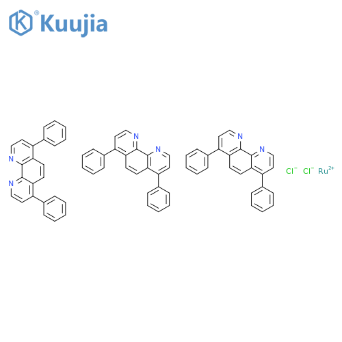 Tris(4,7-diphenyl-1,10-phenanthroline)ruthenium(II) dichloride structure
