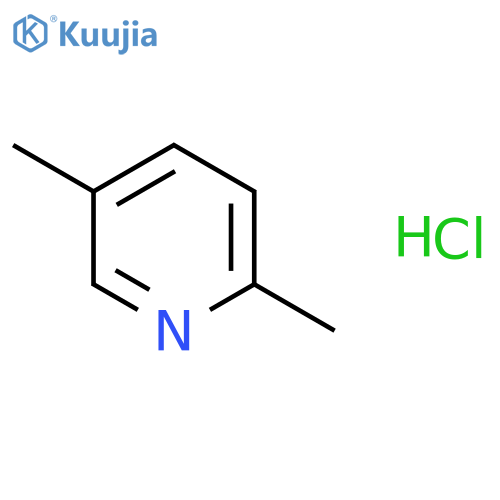 Pyridine, 2,5-dimethyl-, hydrochloride structure