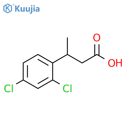 3-(2,4-dichlorophenyl)butanoic acid structure