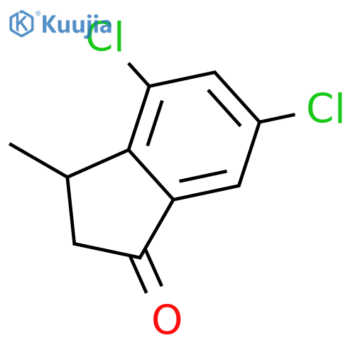 4,6-Dichloro-3-methyl-2,3-dihydro-1H-inden-1-one structure