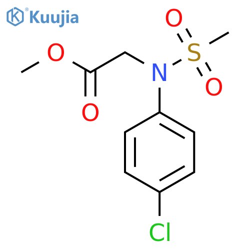 Methyl N-(4-chlorophenyl)-N-(methylsulfonyl)glycinate structure