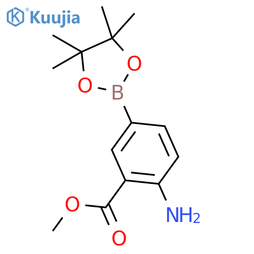 Methyl 2-amino-5-(4,4,5,5-tetramethyl-1,3,2-dioxaborolan-2-yl)benzoate structure