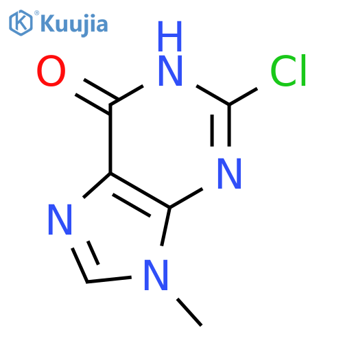 2-chloro-1,9-dihydro-9-methyl-6H-Purin-6-one structure