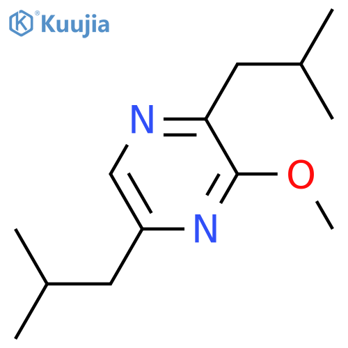 Pyrazine, 3-methoxy-2,5-bis(2-methylpropyl)- structure
