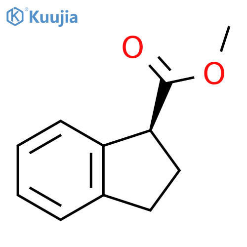 1H-Indene-1-carboxylic acid, 2,3-dihydro-, methyl ester, (1S)- structure