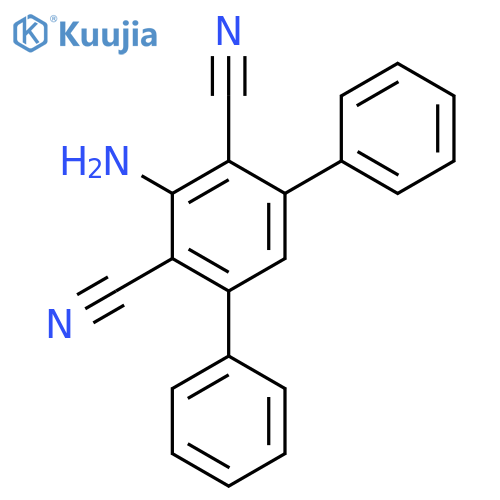 2-Amino-4,6-diphenylbenzene-1,3-dicarbonitrile structure