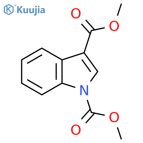 dimethyl 1H-indole-1,3-dicarboxylate structure