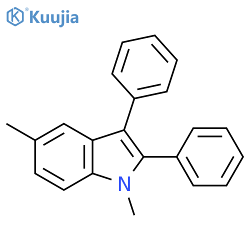 1H-Indole, 1,5-dimethyl-2,3-diphenyl- structure