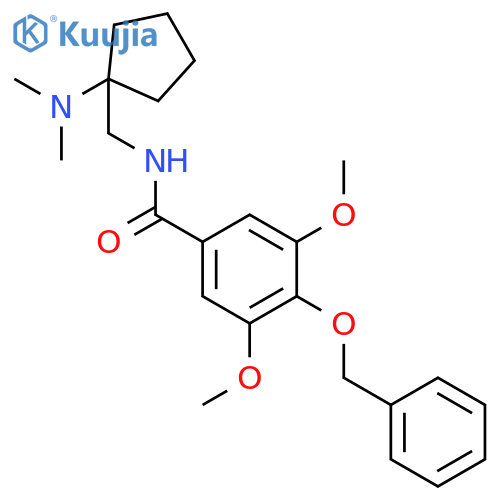 4-(benzyloxy)-N-{1-(dimethylamino)cyclopentylmethyl}-3,5-dimethoxybenzamide structure