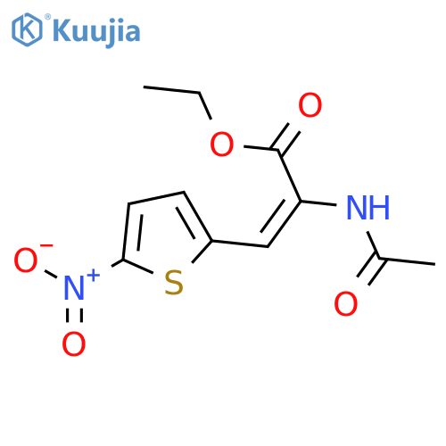 2-Propenoic acid, 2-(acetylamino)-3-(5-nitro-2-thienyl)-, ethyl ester structure