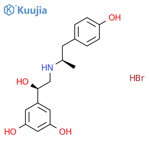 1-(3,5-Dihydroxyphenyl)-2-(4-hydroxy-alpha-methylphenethylamino)ethanol hydrobromide structure