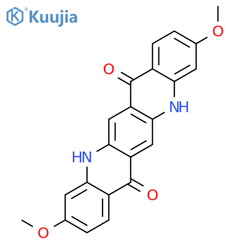 Quino[2,3-b]acridine-7,14-dione, 5,12-dihydro-3,10-dimethoxy- structure