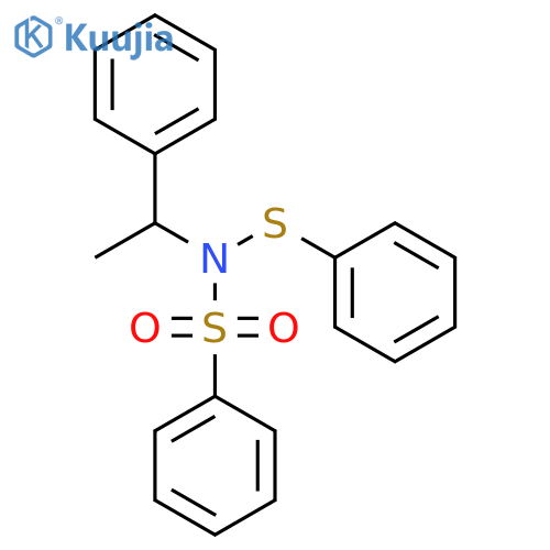 N-(1-Phenylethyl)-N-(phenylsulfanyl)benzenesulfonamide structure