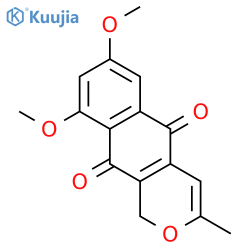 7,9-dimethoxy-3-methyl-1H-benzo[g]isochromene-5,10-dione structure