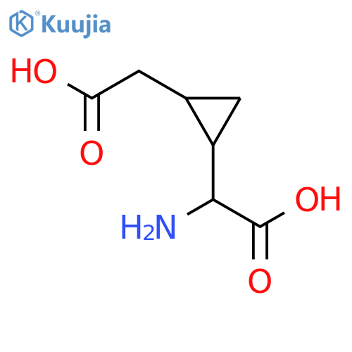 alpha-Amino-1,2-cyclopropanediacetic acid structure