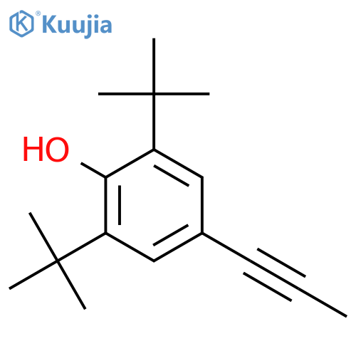 2,6-bis(1,1-dimethylethyl)-4-(1-propyn-1-yl)-Phenol structure