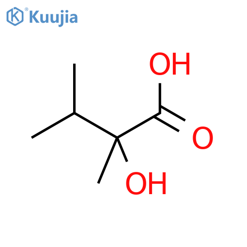 2-Hydroxy-2,3-dimethylbutanoic acid structure