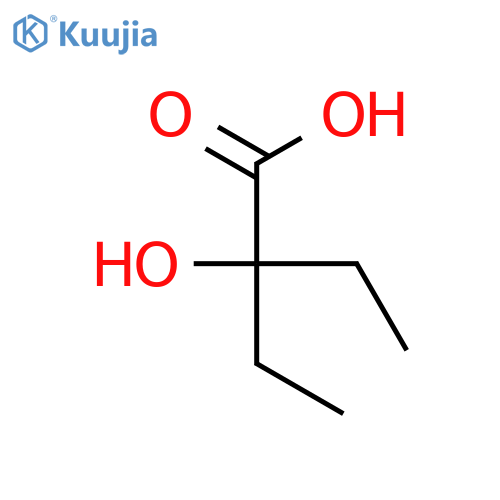 Butanoic acid,2-ethyl-2-hydroxy- structure