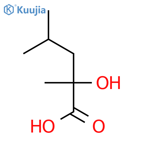 2-hydroxy-2,4-dimethylpentanoic acid structure