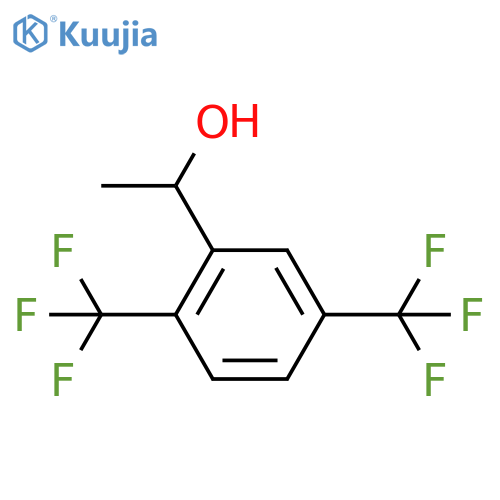 Benzenemethanol, a-methyl-2,5-bis(trifluoromethyl)- structure