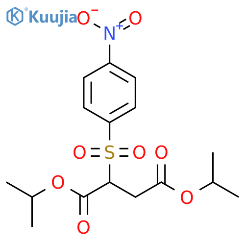 Butanedioic acid, [(4-nitrophenyl)sulfonyl]-, bis(1-methylethyl) ester structure