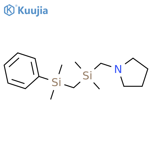 Pyrrolidine, 1-[[[(dimethylphenylsilyl)methyl]dimethylsilyl]methyl]- structure