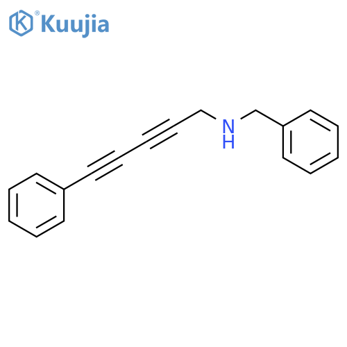 Benzenemethanamine, N-(5-phenyl-2,4-pentadiynyl)- structure