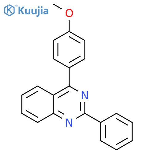 Quinazoline, 4-(4-methoxyphenyl)-2-phenyl- structure