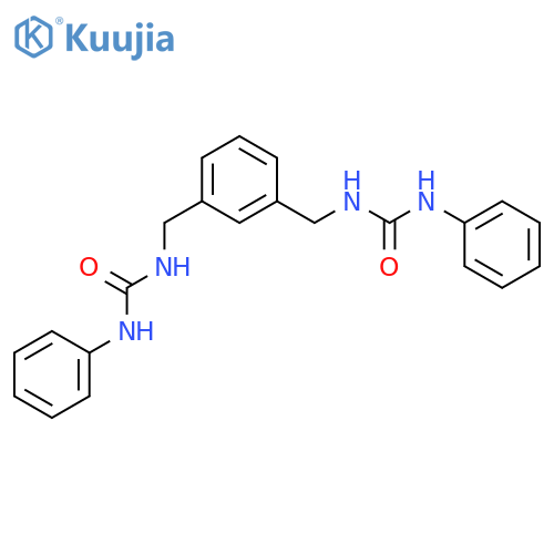 1-phenyl-3-[[3-[(phenylcarbamoylamino)methyl]phenyl]methyl]urea structure