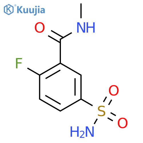 Benzamide, 5-(aminosulfonyl)-2-fluoro-N-methyl- structure