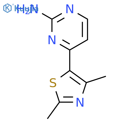 4-(dimethyl-1,3-thiazol-5-yl)pyrimidin-2-amine structure