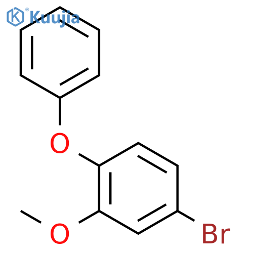 Benzene, 4-bromo-2-methoxy-1-phenoxy- structure