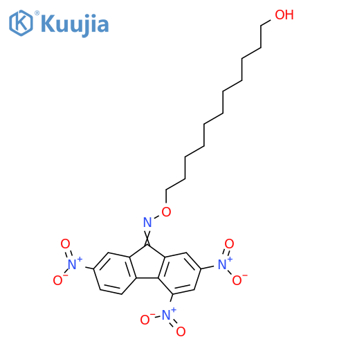 9H-Fluoren-9-one, 2,4,7-trinitro-, O-(11-hydroxyundecyl)oxime structure