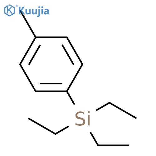 Silane, triethyl(4-methylphenyl)- structure