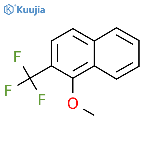 1-Methoxy-2-(trifluoromethyl)naphthalene structure