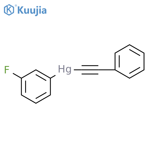 Mercury, (3-fluorophenyl)(phenylethynyl)- structure