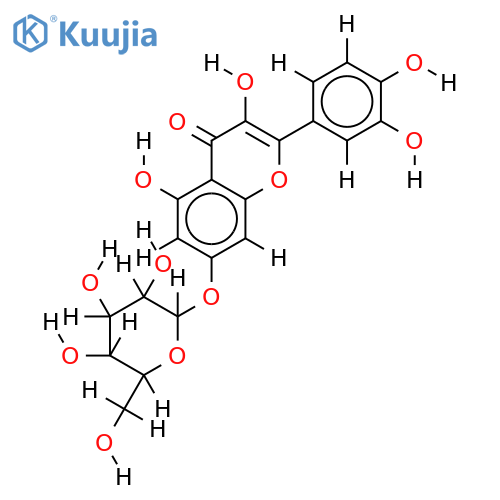 glucosyl-7 quercetine structure