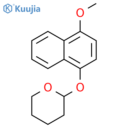 2H-Pyran, tetrahydro-2-[(4-methoxy-1-naphthalenyl)oxy]- structure