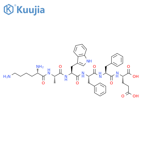 L-Glutamic acid,L-lysyl-L-alanyl-L-tryptophyl-L-phenylalanyl-L-phenylalanyl- structure